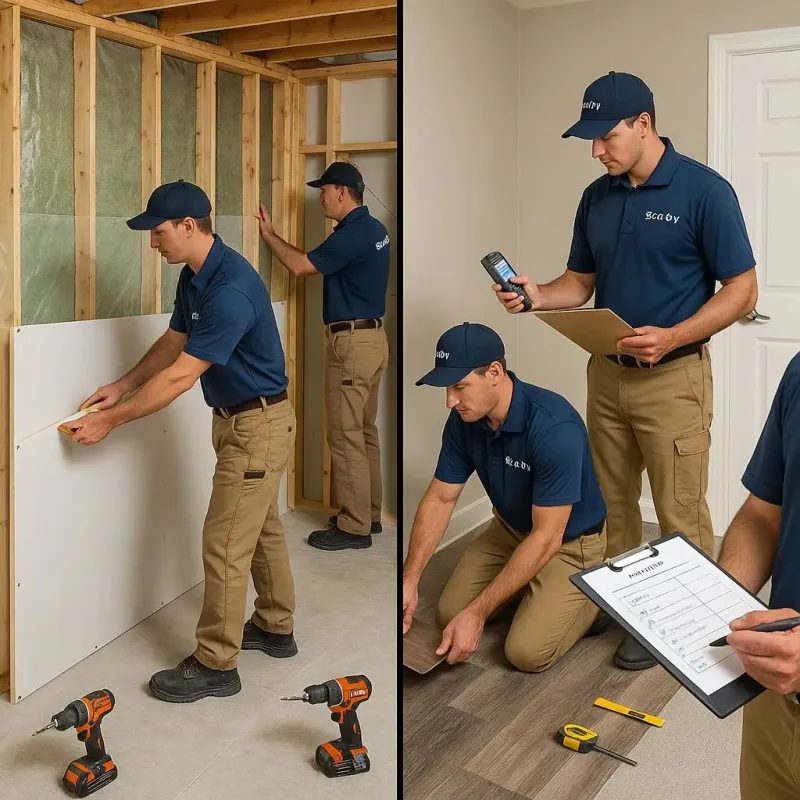 Repairs and Reconstruction process in Johnstown, OH